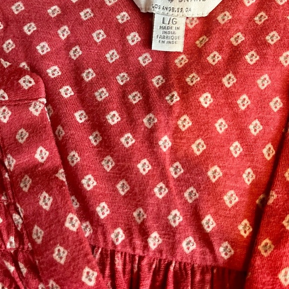 Lucky Brand Coral and White Sleeveless Blouse - Picture 4 of 4